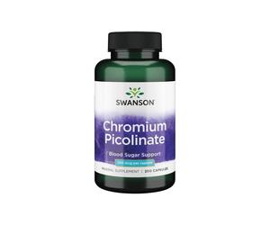 Picolinato de cromo 200 mcg 200 cápsulas Swanson Health Products