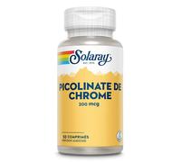 Picolinato de cromo Solaray - 200 mcg - 50 comprimidos