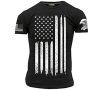 picontshirt Camiseta Hombre Bandera USA y Águila Americana - Estilo Patriótico Premium - Algodón 100% - American Flag T-Shirt by