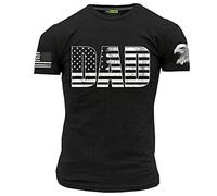 picontshirt Camiseta Militar USA para Padre - Bandera Americana y Águila 3D - Algodón 100% - Regalo para Veteranos y Militares - Patriotic Army Shirt by