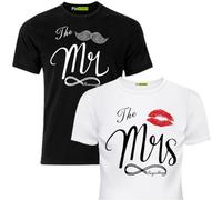 picontshirt Matching Shirts Set for Couples Him and Her Husband Wife L/S