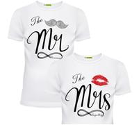 picontshirt Matching Shirts Set for Couples Him and Her Husband Wife L/S