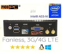 PICOPC E3845 4 LAN with WiFi HD Fanless Firewall Appliance Router 8GB RAM, 120GB mSATA SSD