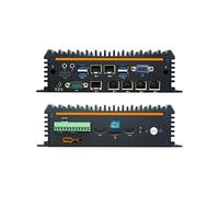 PICOPC Intel i7-8565U 6 LAN sin ventilador de seguridad Gateway Appliance Firewall Router (8 GB RAM, 64 GB mSATA SSD) Soporta SO como Sophos, pfSense, Untangle, Ubuntu, FreeBSD (sin WiFi)