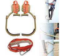 Picos antideslizantes de acero inoxidable para trepar árboles y cinturón de seguridad, equipo de arborista duradero para escaladores profesionales y aventuras al aire libre