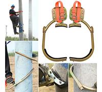 Picos antideslizantes para trepar árboles con acero inoxidable y cinturón de seguridad, equipo de escalada para electricistas, cazadores y entusiastas del aire libre, modelo 350 fácil de usar