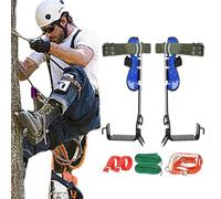 Picos de escalada ajustables: accesorio de metal sólido, soporte para pies seguro y duradero | Juego de escalada multiusos para árboles, mantenimiento agrícola, trabajo de jardín al aire libre, herrer