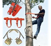 Picos de escalada ajustables con mosquetón de bloqueo, equipo de arborista para escalada de árboles, equipo de supervivencia en la selva, accesorios esenciales de escalada