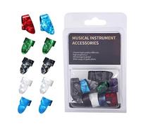 Picos de guitarra eléctrica - Reusable Non-Slip Comfortable Thumb Plectrum Pack | Banjo Ukulele Instrument Instrument Accessories for Home Studio Practice Playing Live Performance