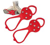 Picos De Hielo | Pinchos De Hielo De 5 Dientes para Zapatos,Botas De Montaña Y Raquetas De Nieve Clavos De Escalada Pinzas para Hombre Mujer