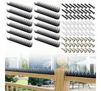 Picos de seguridad antiescalada para paredes al aire libre, intrusos, ladrones y picos disuasorios de animales, adecuados para vallas del hogar y el jardín, se adapta a varias longitudes, resistentes.