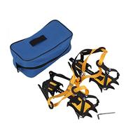 Picos de senderismo en hielo, 1 par de crampones de 10 dientes Tipo de fijación de la correa Puños de hielo Tacos antideslizantes para senderismo, utilizados con varios zapatos y botas para deportes a