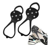 Picos De Tracción para Hielo - Caucho Y Acero Al Manganeso 35-41 25,5x10 Cm | Tracción De Arranque con 5 Dientes, Senderismo, Palear Nieve, En Hielo | Empuñaduras para Zapatos, Caminos Resbaladi