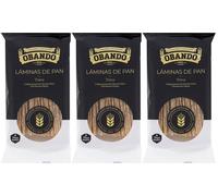 Picos Gourmet Rústicos - Envío 24 h - Hojas de Pan - Láminas - Tostas - Bread Leaves - Regañás - Los mejores picos - 3 x Bolsa 150 g (Láminas)