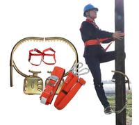 Picos para trepar árboles: de 1 a 6 pares, hebillas robustas para pies para exteriores con correa de seguridad, garras antideslizantes y afiladas para un agarre seguro en postes de madera y equipos de