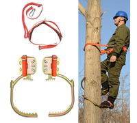 Picos para trepar árboles, equipo de arborista resistente con clavos antideslizantes para supervivencia al aire libre, hebillas de pie de escalada para electricista para recoger frutas y uso en la