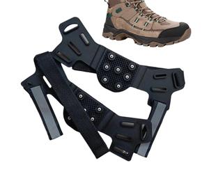 Picos Para Zapatos 7 Puntas Ajustable Mango De Zapato Antideslizante | Escalada Con Tiras Reflectantes Para Trabajo Al Aire Libre Invierno Trabajo Senderismo Pesca Escalada Montañismo
