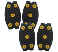 Picos para zapatos de invierno, 2 pares de agarres de nieve antideslizantes, tacos de hielo portátiles de 5 dientes para botas de montaña, pinchos de agarre de hielo, accesorios para zapatos para