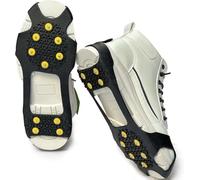 Picos para zapatos de invierno para cubrir zapatos antideslizantes cadenas de nieve para zapatos Actividades de invierno al aire libre Suitable for Hiking Crampones Garras de hielo para zapatos (L)