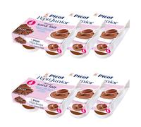 Picot Mi 1er Postre de Cacao Sin Lácteos +6m 4 x 100g - Paquete de 6
