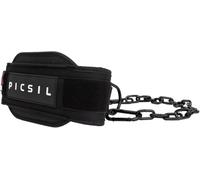 PicSil Cinturón Lastrado con Cadena, Dip Belt con Cierre Metálico, Cinturon Lastre Dominadas, Cross Training, Gimnasio, Powerlifting, Soporte Lumbar, para Hombre y Mujer