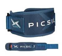 PICSIL Cinturón Lumbar - Faja para Cross Training, Halterofilia y Gym, Soporte con EVA Foam, Malla 3D Transpirable y Cierre de Doble Seguridad - M, Indigo
