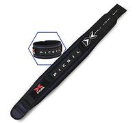 PICSIL - Cinturón Lumbar para Levantamiento Pesas | Personalizable con Parches | Soporte para Cross training y Gimnasio | Faja de Fuerza para Hombre y Mujer | Color Azul Talla M