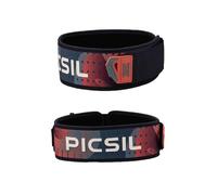 PICSIL - Cinturón Lumbar Recto Neopreno | Competición Powerlifting | Hebilla Versátil y Tirador | Comodidad y Durabilidad | Para Cross training, Halterofilia | Color Navy | Talla XL