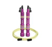 PICSIL Comba Insigne: Cuerda para Saltar Versátil 3 en 1 (Velocidad, Lastrada o Crossover), Incluye Mangos y Cable de Velocidad, Pack de Lastres y Cables Adicionales NO incluido - Amethyst