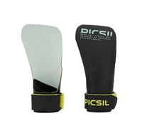 PICSIL Hawk Grips V2 - Calleras Sin Magnesio, Agarre en Barras Limpias, Triple Capa, Incluye Muñequeras y Bolsa Transpirable - Moonless, G+