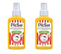 PicSol - Spray antimosquitos citronela y citriodiol activos, 100% vegetal (Paquete de 2)