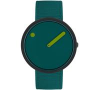Picto Reloj unisex analógico de cuarzo, talla única, color verde 32018719, Correa