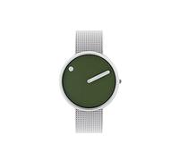 PICTO Relojes analógicos de cuarzo plata, 41 mm, resistente al agua, para hombre