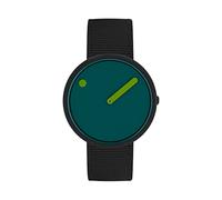Picto Relojes unisex analógicos de cuarzo 32018719, negro y verde, talla única, Correas