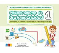 Pictocuaderno de grafomotricidad 1 / Editorial GEU / Mejora el manejo del lápiz para aprender a escribir correctamente / Incluye más de 50 fichas