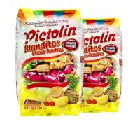 Pictolín (2 Pack) Blanditos - Caramelos masticables con sabor a frutas - Bolsa de 1kg
