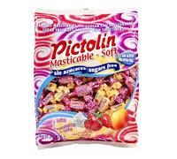 Pictolin Masticable Soft - Caramelos Masticables, Fresa, Frambuesa, Melocotón y Nata, 1 kg