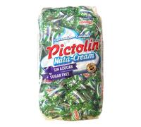 Pictolín Menta y nata sin azúcar - Caramelos de nata sin azucares con edulcorantes sabor menta - Bolsa de 1 kg