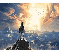 Pictur The Legend of Zelda Breath of The Wild DIY pintura al óleo por números sobre lienzo Juego Wall art for Living Room