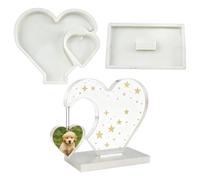 Picture Frame Mold, Heart Shape Desk Decor Casting Mould, DIY Resin Mold