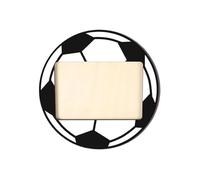 Picture Frame Wooden - Photo Soccer Frame, Wooden Picture Frames, 20cm Display Ornament With Stand | 4x6 Soccer Photo Frame-Picture Holder For Desk Living Room Bedroom Wall Fans Team Women Men Kids Bi