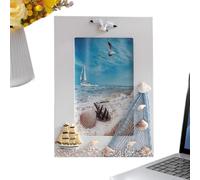 Picture Frames - Decorative Mediterranean Style Display Frame | Desktop Photo Frame For Portraits Artwork And | Elegant Home Decor Accent For Office Living Room Bedroom Study Nursery Bedsi