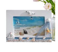 Picture Frames - Decorative Mediterranean Style Display Frame | Desktop Photo Frame For Portraits Artwork And | Elegant Home Decor Accent For Office Living Room Bedroom Study Nursery Bedsi