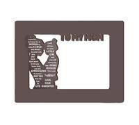 Picture Frames - Mothers Day Small Display Home Decor, Fathers Day Memorial Picture Frame, Stand Design Clear Front Protection Family Photo Display Keepsake Frame | Dad Mom Living Room Bedroom