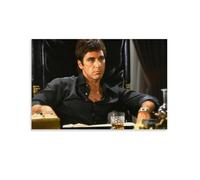 Picture on Canvas Pacino Scarface Tony Montana Cult Gangster Movie Poster Kunst-Poster Canvas Impresiones de Arte de Pared Regalos, Foto, Imagen, Pintura, Decoración de la Habitación, Decoración del