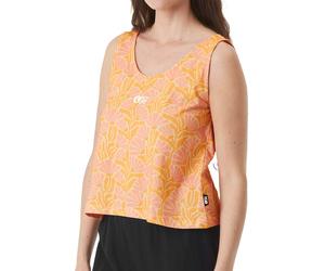 Picture Organic Clothing - Camisetas mujer - Silya Printed Tank Posidonie Print para Mujer - Talla S - Naranja Naranja S