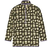 Picture Organic Clothing - Ropa de senderismo - Inaria 1/4 Printed Light Fleece Cedar Leaf Print - Talla L - Caqui Caqui L