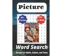 Picture Word Search Puzzle Book: Word Searches with Easy-to-Read Print about Pictures, Painting, Drawing, Photography, and More | 6x9 inches, 110 ... for Celebrations, Vacation, and Holidays.