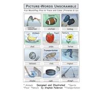 Picture-Words Unscramble: Fun Word-Play Pics to Trace and Color (Primaries & Up)
