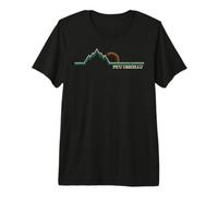 PICU Urriellu de España Retro Escalada, esquí y Senderismo Camiseta Premium